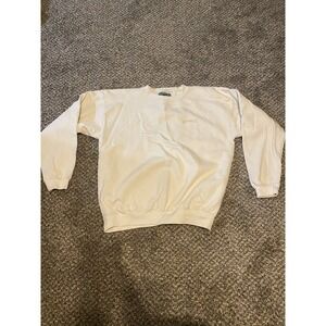 Levi Strauss Made In USA Crewneck Sweatshirt Vintage White XL VTG 80s 90s CLEAN